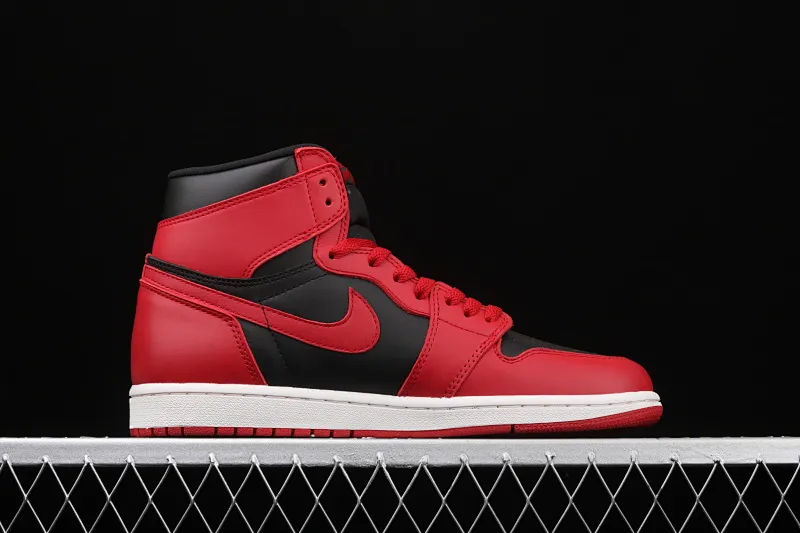 All categories Air Jordan Jordan series basketball shoes Air Jordan 1 High X version Air Jordan 1 Hi 85 AJ1 Joe 1 reverse black and red prohibited high-top basketball shoes BQ4422-600